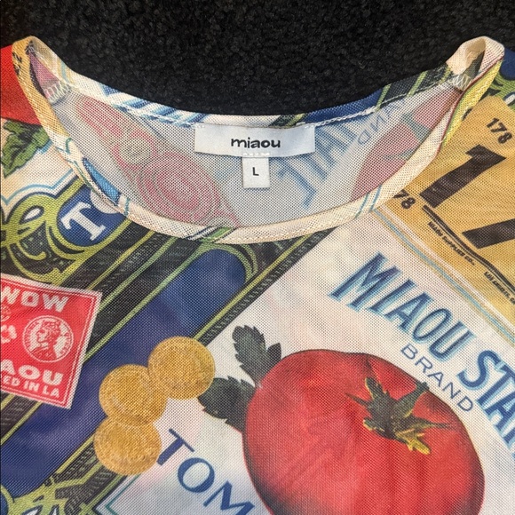 Miaou Multicolor Graphic Tee - Picture 2 of 2